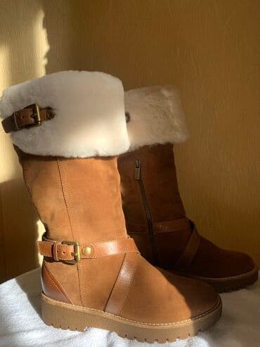 сапоги из натурального меха и кожи: Сапоги, 38, Michael Kors, Новый, Платная доставка — 2