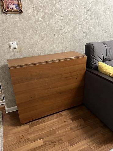 складной кухонный стол: Стол трансформер Для кухни, Стол-книжка, цвет - Коричневый — 2