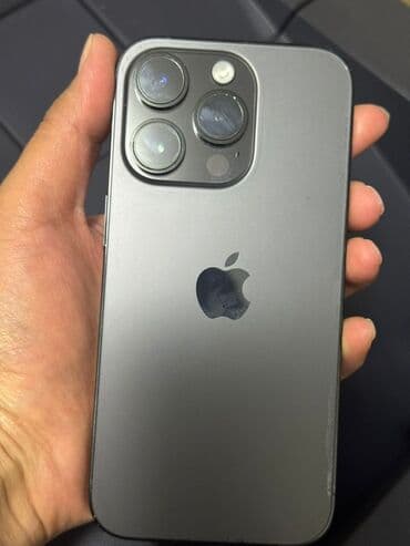 IPhone 14 Pro, Б/у, 512 ГБ, Black Titanium, 77 %