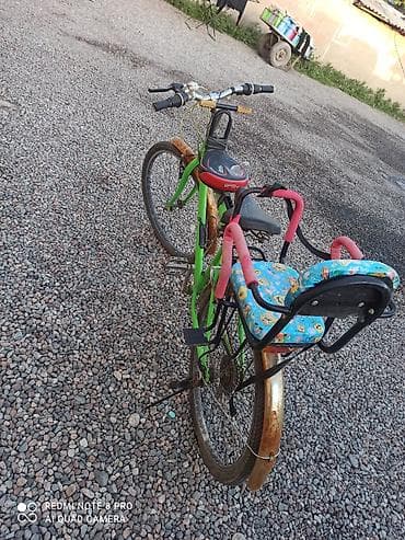 Велосипед городской с детским креслом и дополнительным сиденьем -