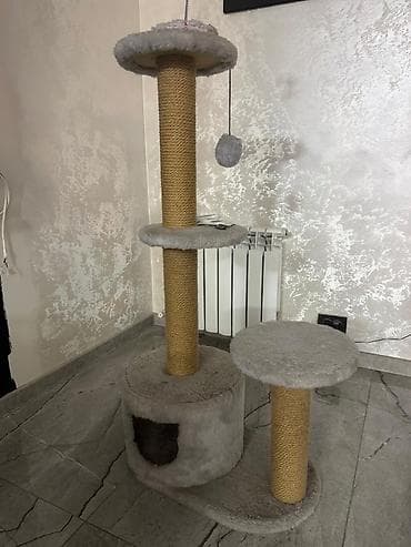 Детский мир: Когтеточка-игровой комплекс для кошек - Многоуровневая конструкция — 2