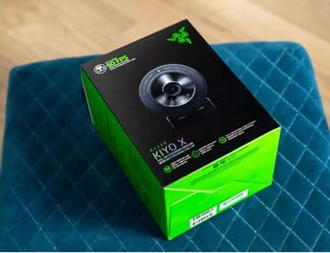 Компьютердик чычкандар: Веб-камера Razer Kiyo X, черный Описание Длина кабеля (м): 1.5 — 5