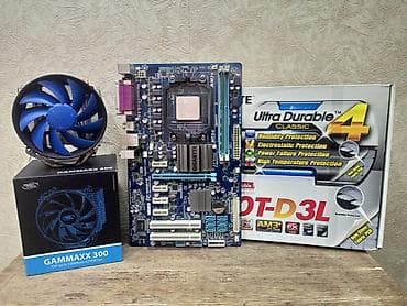 Материнская плата, Б/у, Gigabyte, AM3+, ATX, Для ПК