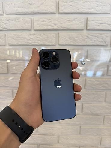 core 2 duo: IPhone 15 Pro, Б/у, < 16 ГБ, Blue Titanium, Чехол, 87 % — 1