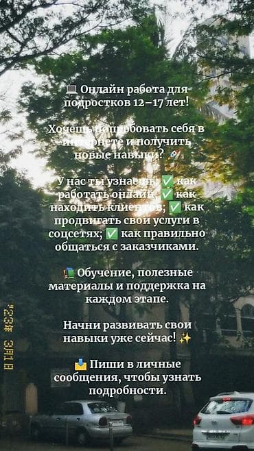 Обучение, курсы: Онлайн-работа для подростков 12–17 лет и только из Киргизии Что — 2