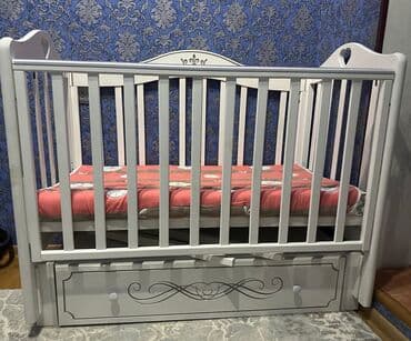 кровати в рассрочку: Детская кроватка из массива/МДФ в классическом стиле, белый цвет — 4