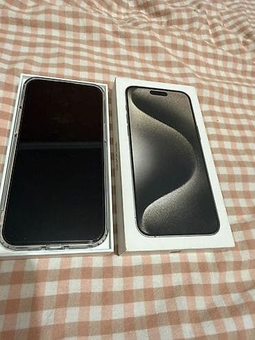 titanium: IPhone 15 Pro Max, Новый, 512 ГБ, Natural Titanium, Коробка, 87 % — 1