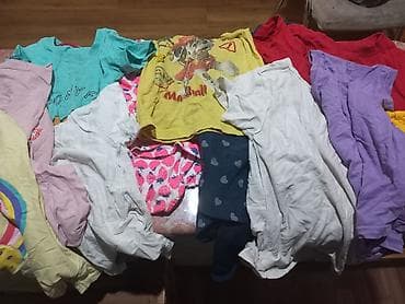 Детский набор одежды, микс для девочки. В комплекте: - Футболки и