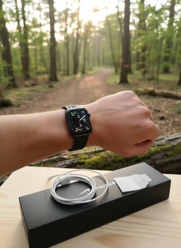 чехлы для airpods 2: Apple Watch series 5 Nike Space Gray Aluminum Case 40 mm — 1