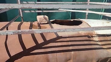 канистра 50: Металлическая горизонтальная ёмкость (резервуар/бочка) цилиндрической — 3