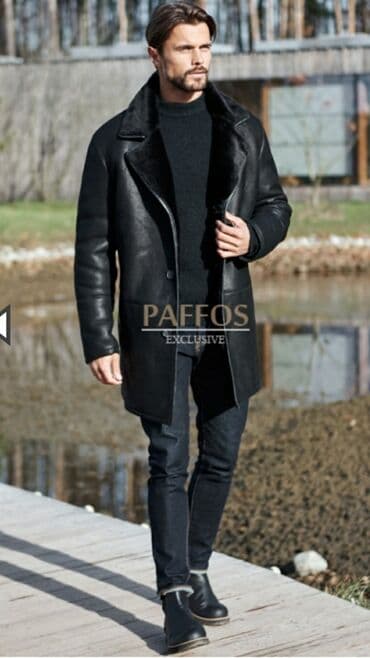 Мужская дублёнка Вид застёдки: на пуговицах. Материал: овчина. Цвет