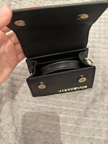 сумки и клатчи: Мини-сумка Jacquemus Le Chiquito - Цвет: черный - Материал: гладкая — 3