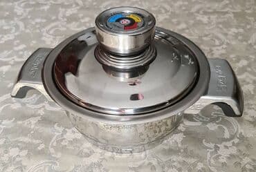 посуда кастрюли: Кастрюля Zepter 1,6 л, диаметр 16 см (по крышке) высота 8 см — 4