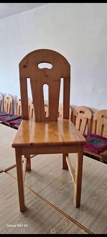 детский стульчик 2 в 1: Стул для кухни, Дерево, цвет - Коричневый — 3