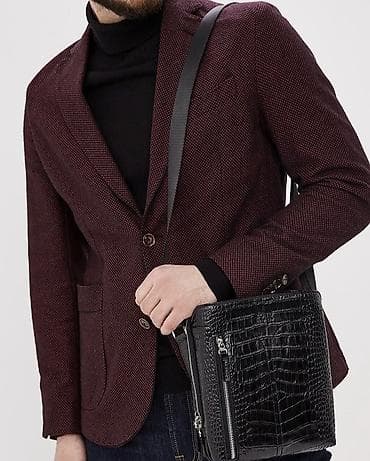 Сумки: Классическая сумка, Материал: Экокожа, Застежка на молнии, Мужские — 5