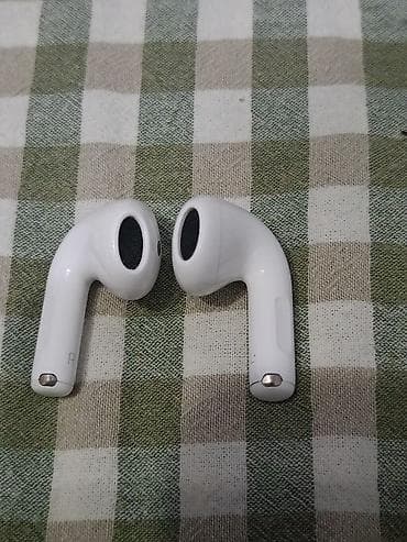 Наушники: Беспроводные вкладыши наушники, Apple, AirPods 4, Б/у — 8