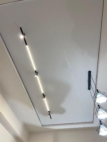 Натяжной потолок: Натяжной потолок Глянцевое Монтаж — 8