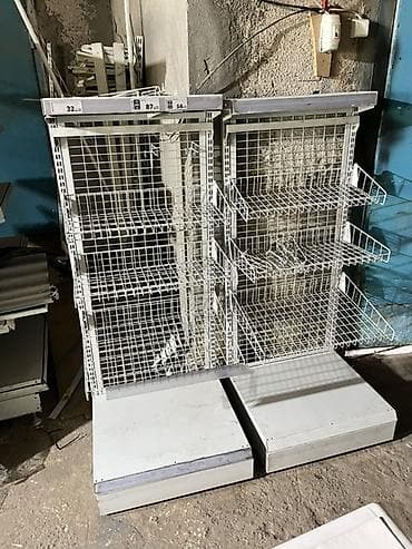 Металлические торговые стеллажи с сетчатыми модулями - Конструкция