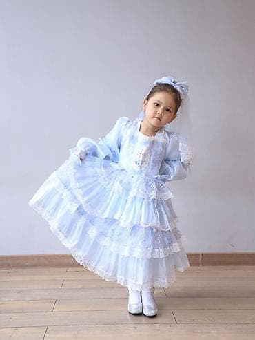Детское платье, цвет - Голубой, Б/у at lalafo.kg Детское платье, цвет - Голубой, Б/у
