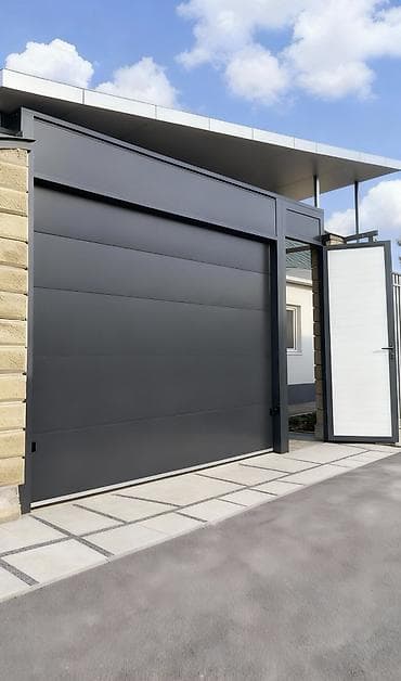Секционные ворота: Автоматические, Alutech, Для гаража, Для частного дома, Для контейнера, Бронированные, В рассрочку, Новый, Бесплатная установка — 3