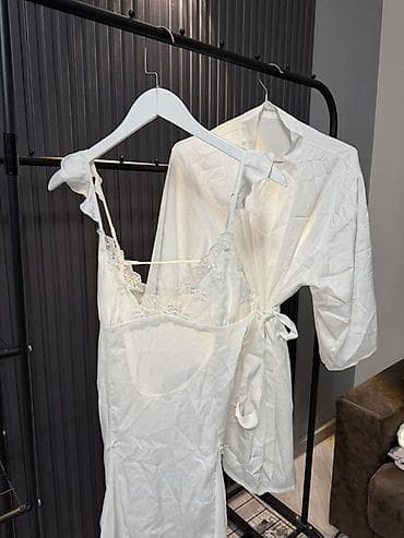 Аксессуарлар: Женские комплекты домашней одежды/пижамы 1) Белый комплект из двух — 3