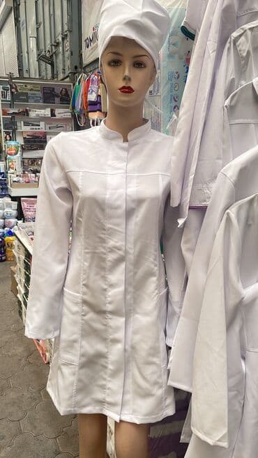 Глюкометрлер: Мед халат для студентов 🥼 Женский мужской Ткань габардин🔥 ткань — 4