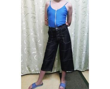 джинсы голубые: Джинсы и брюки, цвет - Черный, Новый — 5