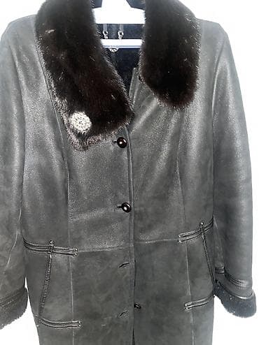 дублёнка zara: Дубленка, Классическая модель, Длинная модель, XL — 3