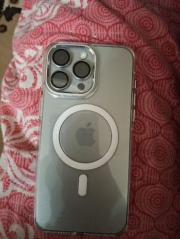 IPhone 15 pro max with box Color:Natural titanium 85% battery