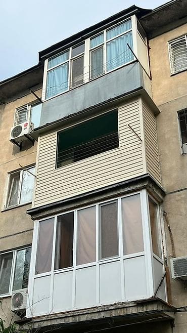 Балкон (лоджия) после перепланировки и черновых работ. -