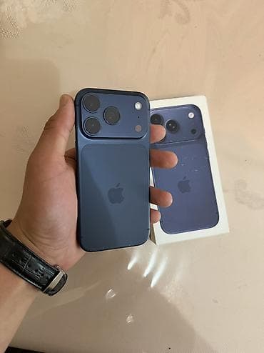 iphone osh: IPhone 17 Pro, Б/у, Синий, 98 % — 2