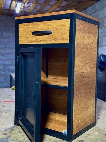 прикроватные тумбочки лофт: Тумбочка в стиле лофт
Размеры: 80х50х40 — 2