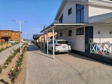 канек на крышу: Навес, Односкатный, Металл, Поликарбонат, Установка — 7