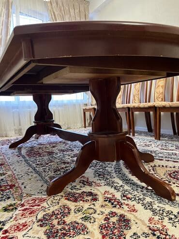 купить бу стол: Продаю большой стол из натурального дерева ширина стола 1.18м и длина — 3