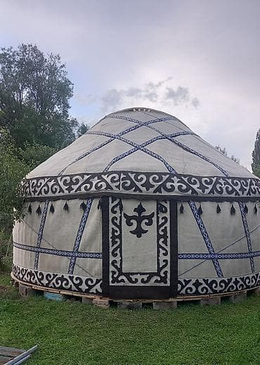 черные часы: Арендага берилет, 6 канат 85 баш кыргыз боз үйү. диаметр 6м — 1