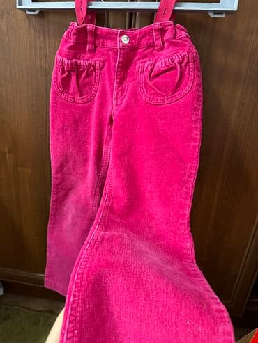 брендовые вещи оригинал: Джинсы и брюки, цвет - Розовый, Б/у — 1