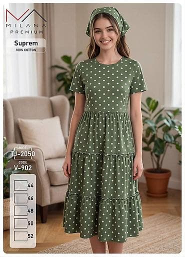 прокат плате: Платье женское Milana Premium, модель TJ-2050 (Suprem, 100% хлопок) - — 3