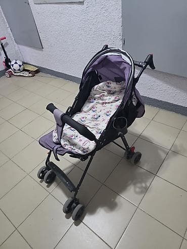 коляски хот мом: Коляска, Другой бренд, цвет - Фиолетовый, Б/у, Самовывоз — 2