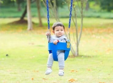 игровая площадка для детей: Мягкое и прочное сиденье из полиуретана, выполненное в форме — 2