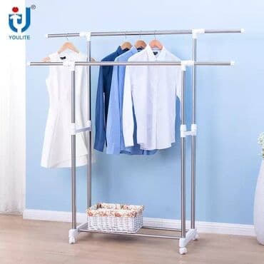 напольные полки: Вешалка Стойка Кронштейн Телескоп В наличии двойная Вешалка-стойка — 3