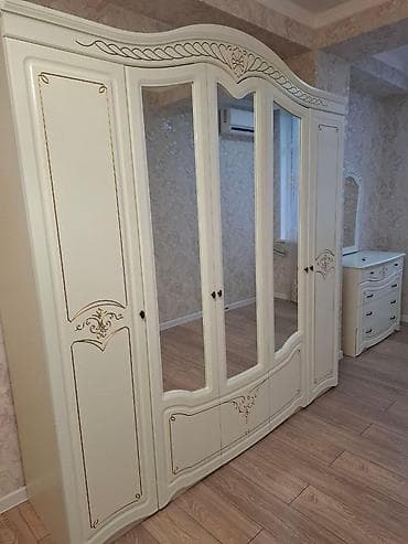 Детская мебель: Спальный гарнитур, Двуспальная кровать, цвет - Бежевый — 2