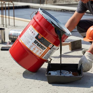 краска для асфальта: Битумный праймер в металлической бочке, предназначенный для — 1