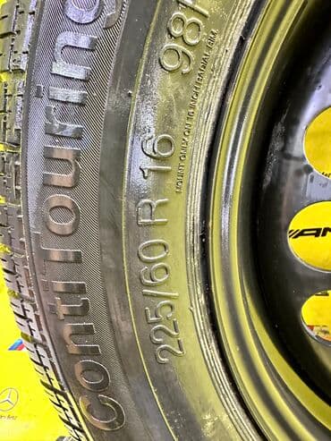 запчасти на хонда цивик в бишкеке: Дөңгөлөктөр монтажда 225 / 60 / R 16, Кыш, Колдонулган, Камдык, Жеңил унаалар, Темир, тешиктери - 5 — 2
