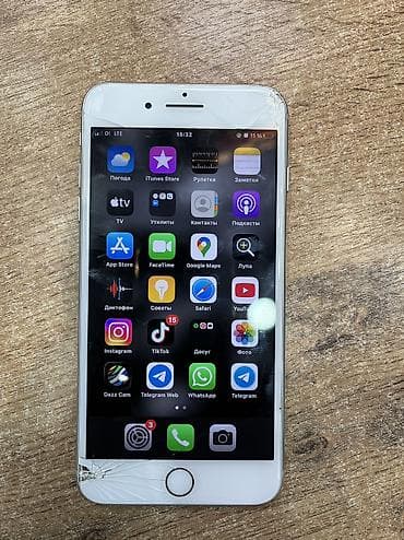 телефон редми 8 а: IPhone 8 Plus, Б/у, 64 ГБ, White Titanium, 74 % — 2