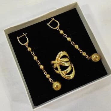 самые красивые свадебные платья в мире: Серебряный Комплект Шарики Серебро напыление жёлтое золото 925 пробы — 2