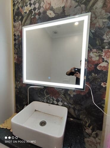 продажа зеркал: Зеркала на заказ Зеркало с подсветкой Пескоструй Фацет #стеклоназаказ — 8