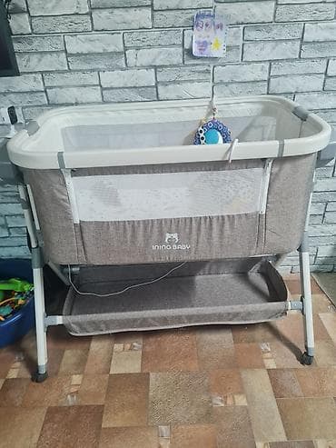 Эмерек: Детская прикроватная кроватка-колыбель Ining Baby с электронным блоком — 1