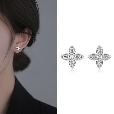 Серьги: Серьги, Женские, Вставка: Камни Сваровски, Новый — 8