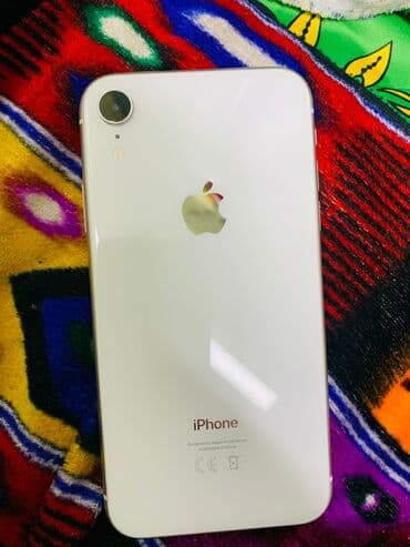 пассивное сетевое оборудование коннекторы: IPhone Xr, Б/у, 128 ГБ, Белый, Зарядное устройство, Защитное стекло, Чехол, 79 % — 3