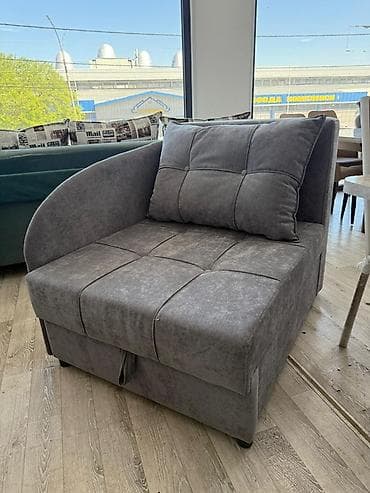 диван раскладной с 2 креслами: Кресло-кровать, Односпальный, цвет - Серый — 3